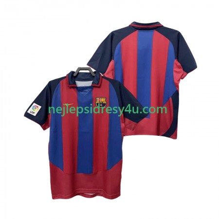 Fotbalový Dres FC Barcelona 2003 2004 Retro Domácí